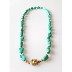 Erik Poul Fenster turkis halskde med slv ls