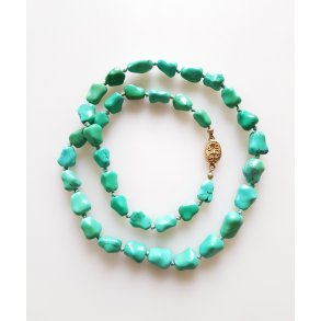 Erik Poul Fenster turkis halskde med slv ls