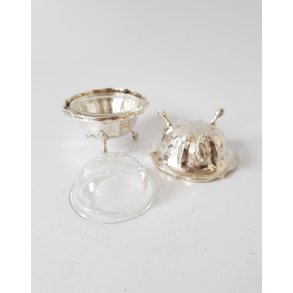 Saltkar i slv med glas indsats