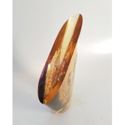 Retro souvenir med sm indstbte havedyr i resin