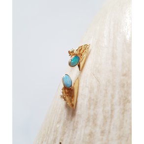 Fagerthun Design restikker i 14 kt guld prydet med opal