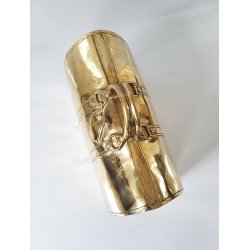 STOR skulptur i forgyldt bronze