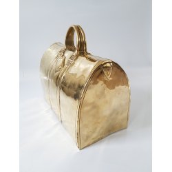 STOR skulptur i forgyldt bronze