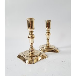 Barok lysestager i messing