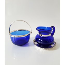 Holmegaard sukkerskl, fldekande og smkageskl