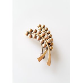 John Lauritzen broche i frgyld slv