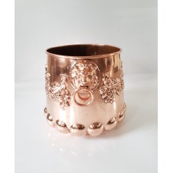 Antik kobber blomsterpotteskjuler/Champagnekler