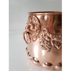 Antik kobber blomsterpotteskjuler/Champagnekler