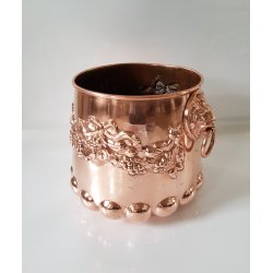 Antik kobber blomsterpotteskjuler/Champagnekler