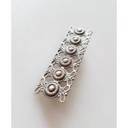 Art Deco broche i slv