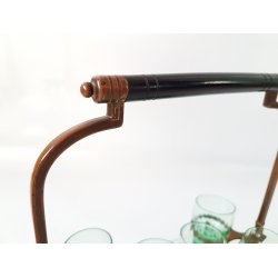 Art Deco snapseglas holder