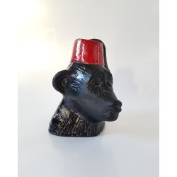 Mlers Glasbruk chimpanse buste