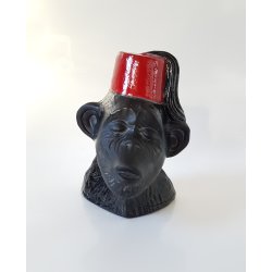 Mlers Glasbruk chimpanse buste