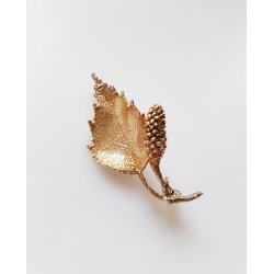 Askhim broche i frgyld slv