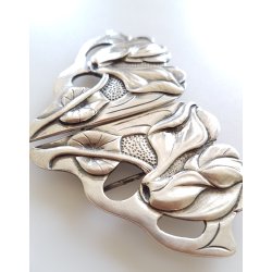 Art Nouveau bltespnde udfrt i massiv slv