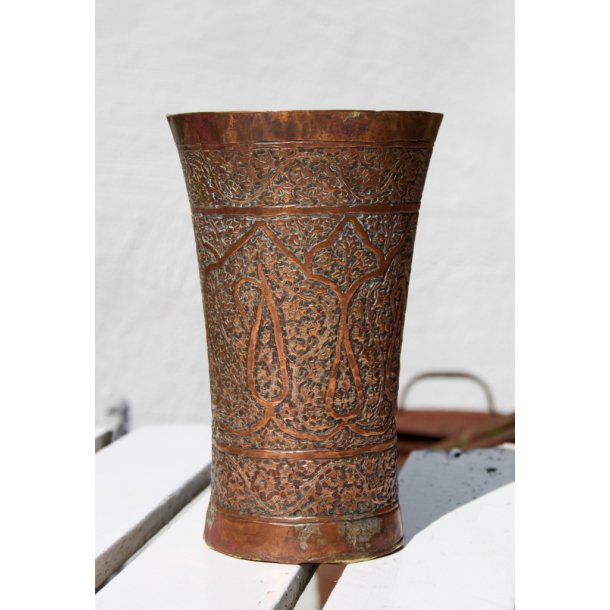 Antik kobber krus/vase