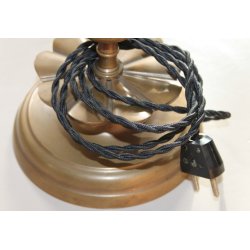 Art Deco massiv bronze bordlampe