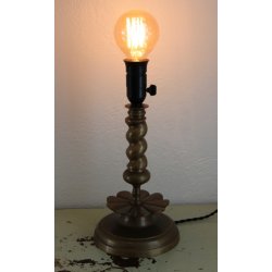 Art Deco massiv bronze bordlampe