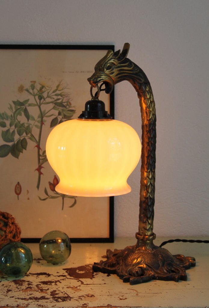 Art Deco Bronze Bordlampe Solgte Varer Heldigt Dk