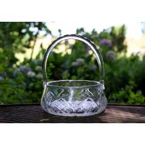 Antik glas kurv