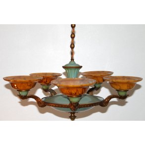 Art Nouveau lysekrone