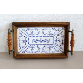 Musselmalet serveringsbakke