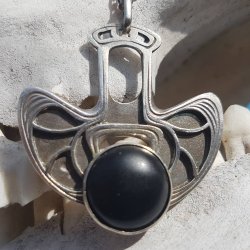 Sknvirke slv halssmykke mad onyx