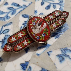 Italiensk millefiori broche