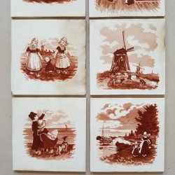 Gamle Meissen porceln fliser