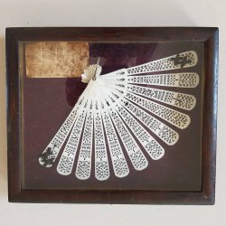 Antik Kinesisk vifte af ben