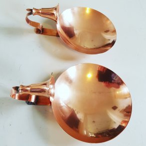 Gamle vg lysestager i kobber