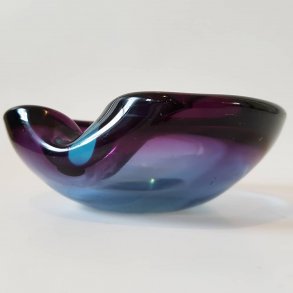 Vintage skl i massivt glas