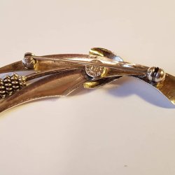 Art Deco broche i slv Bernhard Hertz