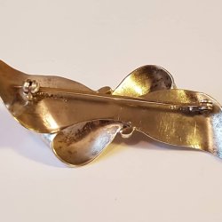 TEKA Art Deco broche i slv