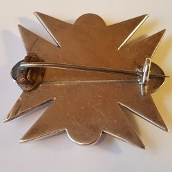 Sknvirke broche i slv