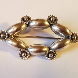   Herman Siersb�l vintage broche i s�lv