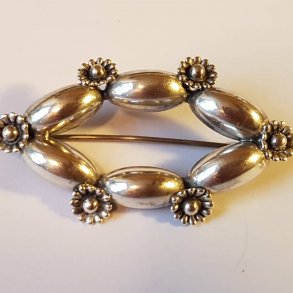   Herman Siersbl vintage broche i slv