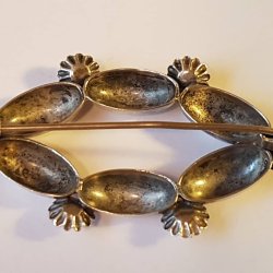   Herman Siersb�l vintage broche i s�lv