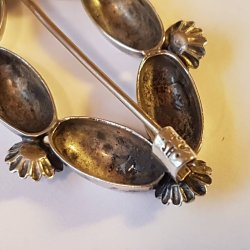   Herman Siersb�l vintage broche i s�lv