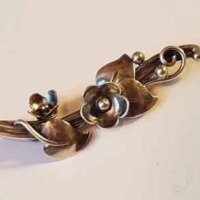 Sknvirke broche i slv A.Klokker- Kerteminde