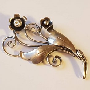 Sknvirke broche i slv C.C.Christensen-Randers