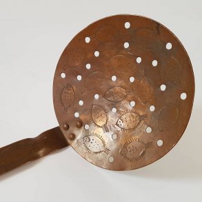 Gammel hndlavet hulske i kobber