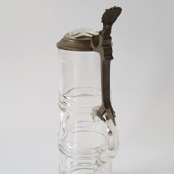 Antik glas/krystal kande med lg