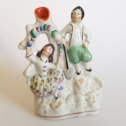 Staffordshire figur/vase