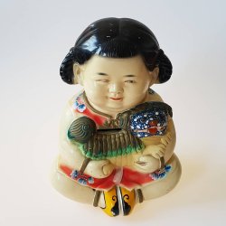 Gammel Kinesisk sparebsser i ler