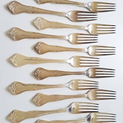 COHR ALTA Riberhus middagsgaffel i slvplet