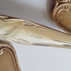 COHR ALTA Riberhus middagsgaffel i slvplet