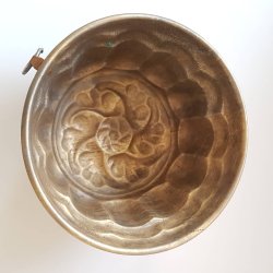 Antik buddingform i kobber med ophng