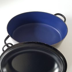 Retro emaljeret stegeso/gryde