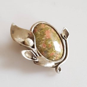 Vintage broche i slv